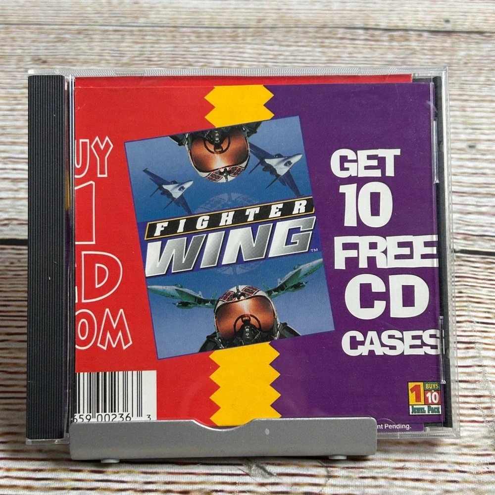 Fighter Wing PC CD-ROM 1994 Merit Studios Gemsoft MS-DOS Windows 95 Vintage Game